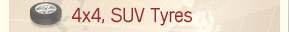 4x4, SUV Tyres